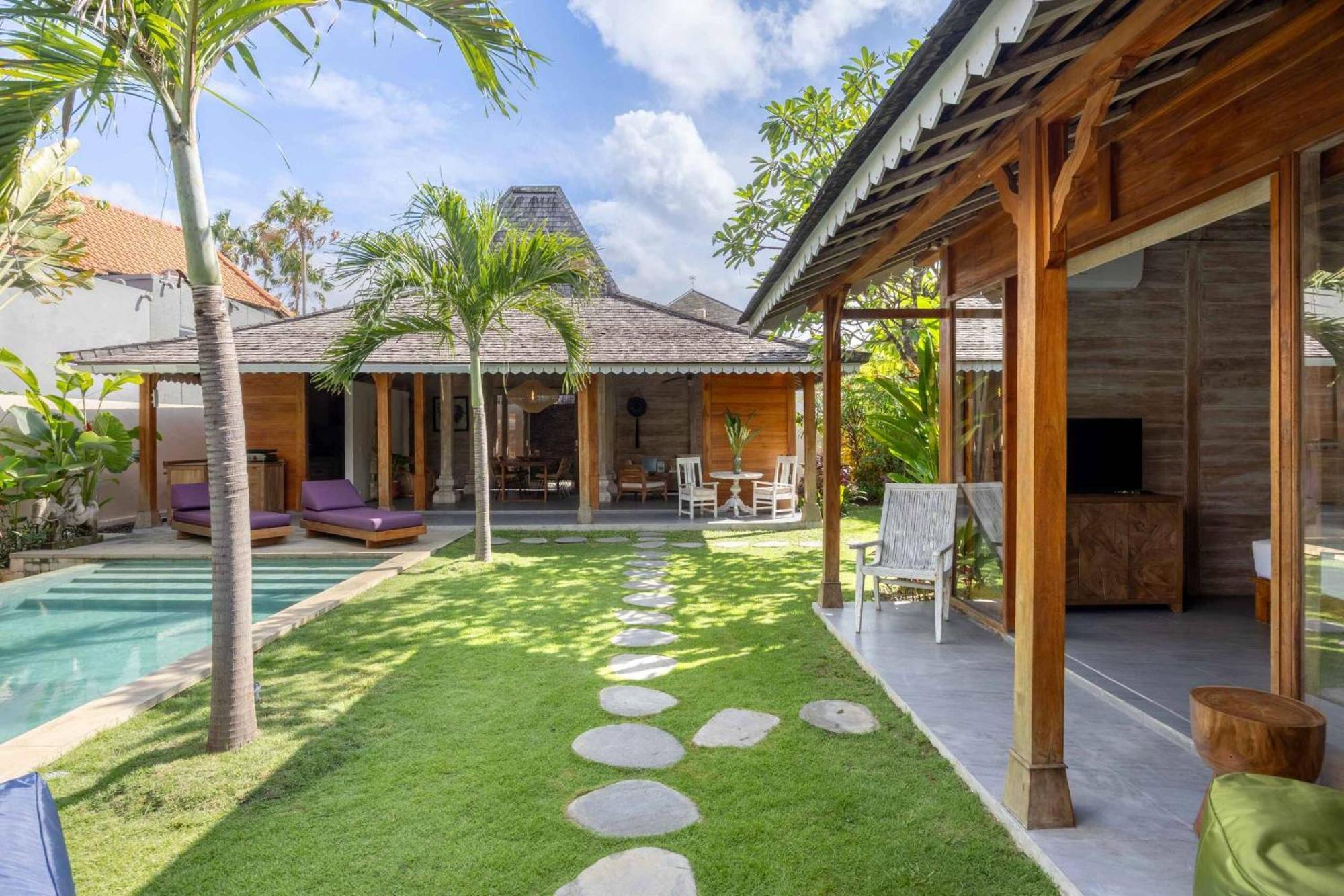 Villa Du Bah - Family Gateway 3Br Villa 12Min To Beach With Private Pool And Parking Керобокан Экстерьер фото